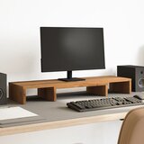 vidaXL Stojalo za monitor nastavljivo artisian hrast 80x24x10,5 cm les Cene