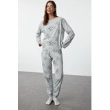 TRENDYOLMILLA Ženski set pidžame Thmaw25Pt00020, Sivi | Eponuda.com