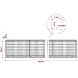  Gabion s žicom debljine 5 mm i mrežom 5x5 cm 700x30x50 cm - 30 cm 50 cm 700 cm | shoptok.hr