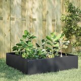 vidaXL Povišena vrtna gredica antracit 100x100x25 cm od čelika | shoptok.hr