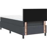  Krevet s podnicom s madracem i LED tamno siva 90x200 cm kordna tkanina | shoptok.hr