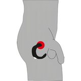 Rebel - ukrivljen vibrator za prostato (črn) | Shoptok.si