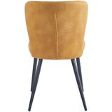Mömax stol lynn, rumena, žamet | Shoptok.si