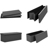  Sklopiva klupa za pohranu siva PVC | Eponuda.com