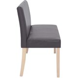  Klupa od umjetne kože 139,5 cm siva | Eponuda.com