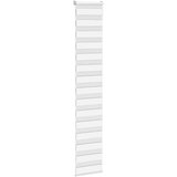 vidaXL zebra senčilo bela 40x200 cm tkanina širina 35,9cm poliester | Shoptok.si