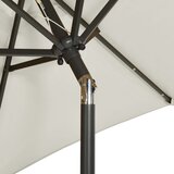  Vrtni suncobran LED boja pijeska 200 x 211 cm aluminijski | Eponuda.ba