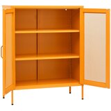 Ormarić za pohranu žute boje senfa 80x35x101,5 cm čelik | shoptok.hr