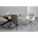 Dieter Knoll NASLANJAČ, kovina, tekstil črna, bež | Shoptok.si
