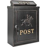  Stenska Poštna Škatla Bronasta 29 x 13 x 41 cm Lit aluminij, (5000133027) | Shoptok.si