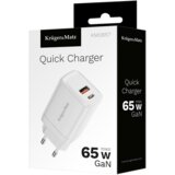  Kruger&Matz 65W GaN zidni punjač s funkcijom napajanja i brzog punjenja | shoptok.hr