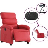  Električni naslanjač rdeče umetno usnje | Shoptok.si