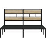 vidaXL Metalni okvir kreveta bez madraca boja hrasta sonome 140x190 cm | shoptok.hr