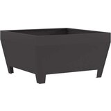 vidaXL Crna Hladno valjani čelik 80 x 80 x 43 cm Izdržljivo Ognjište | shoptok.hr