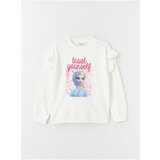 LC Waikiki Crew Neck Elsa Printed Long Sleeve Girls' Sweatshirt.