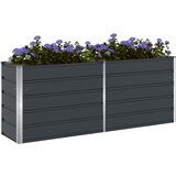  Sadilica Antracit 195 x 50 x 75 cm Cinkani čelik | Shoptok.si