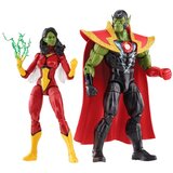 Hasbro KOMPLET 2 FIGURIC MARVEL SKRULL KRALJICA IN SUPER-SKRULL COMIC LEGENDS SERIES SERIES, (20839791) Cene