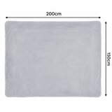  Dvostrana deka 150 x 200 cm Ruhhy - svijetlosiva | shoptok.hr