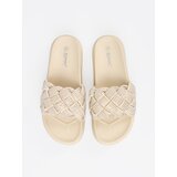 SEASTAR Light beige flip-flops with crystals | Shoptok.si
