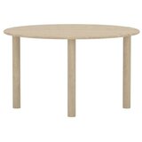Venture Home Hilo ovalni blagovaonski stol 130 × 110 cm, prirodna boja drva | shoptok.hr