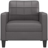  Fotelja siva 60 cm od umjetne kože | shoptok.hr