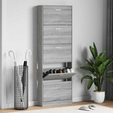 Ormarić za cipele boja hrasta 59x17x169 cm konstruirano drvo | shoptok.hr