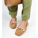 Gemre Brown ballet flats with a bow Gaillou | shoptok.hr