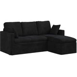 SOFA Crna 178 x 134 x 80 cm Baršun | shoptok.hr