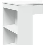  Barski stol s držačima bijeli 95x47x103,5 cm drveni | Eponuda.com