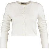Trendyol Ecru Crop Soft Textured Blouse-Cardigan Knitwear Set | Eponuda.ba