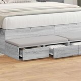  Ladice za krevet s ladicama Siva Sonoma 150 x 36,5 x 16,5 cm | Eponuda.com