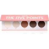 Miyo Eyeshadow The five points paleta sjenila za oči nijansa 01 We are golden 1 kom