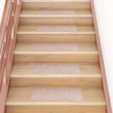 vidaXL Samolepilne preproge za stopnice 15 kosov 60x25 cm svetlo rjave | Shoptok.si