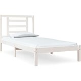  Posteljni okvir bel iz trdne borovine 100x200 cm, (20647169) | Shoptok.si