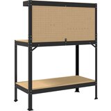  Radne klupe s policom Crna 81 x 41 x 145 cm Konstruirano drvo | shoptok.hr