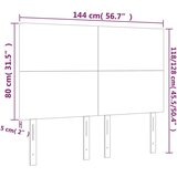 vidaXL Posteljno vzglavje 4 kosa belo 72x5x78/88 cm umetno usnje | Shoptok.si