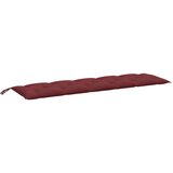 vidaXL Blazina za vrtno klop melanž vinsko rdeča 180x50x7 cm blago, (21167749) | Shoptok.si
