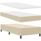 Box Postelja s pomično vzmetnico z vzmetnico svetlo zelena siva 100x200 cm žametna tkanina, (22083397) | Shoptok.si
