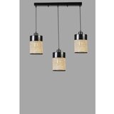 Opviq zeus 3 Lü Sıralı siyah Sarkıt rattanblack chandelier | ePonuda.com