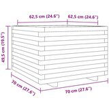  Vrtno cvetlično korito 70x70x49,5 cm trden les douglas | Shoptok.si