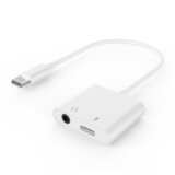 Audio adapter GEMBIRD A-CM-3.5FP-01, USB type-C plug to stereo 3.5 mm + Type-C power, white | Eponuda.ba