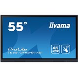 Iiyama 55" iiWare10 , Android 11, 40-Points PureTouch IR with zero bonding, 3840x2160, UHD IPS panel, Metal Housing, Fan-less, Speakers 2x 16W front, VGA, HDMI 3x HDMI-out, USB-C with 65W PD (front), Audio mini-jack and Optical Out (S/PDIF), USB Touch Inter TE55 | ePonuda.com