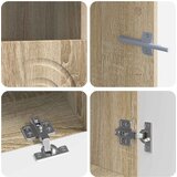 3-dijelni LED TV kabinet Hrast sonoma Konstruirano drvo | shoptok.hr