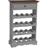  Stalak za vino od masivnog drva mahagonija 55 x 23 x 85 cm | shoptok.hr