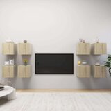 vidaXL Zidni TV ormarići 8 kom boja hrasta sonome 30,5 x 30 x 30 cm | shoptok.hr