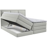 MID.YOU POSTELJA BOXSPRING 140 cm x 200 cm , tekstil svetlo siva | Shoptok.si