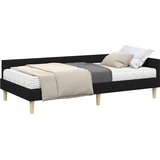  Kutni krevetni okvir s madracem s madracem 2 pcs Zelena tkanina | shoptok.hr