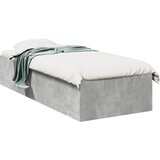 Furnova Posteljni okvir betonsko siv 75x190 cm inženirski les, (21934398) | Shoptok.si