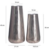 Livetastic Set Dekorativnih Vaz Silver, 2 Kos | Shoptok.si