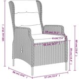  Vrtna jedilna garnitura 7-delna rjava, (20674199) | Shoptok.si